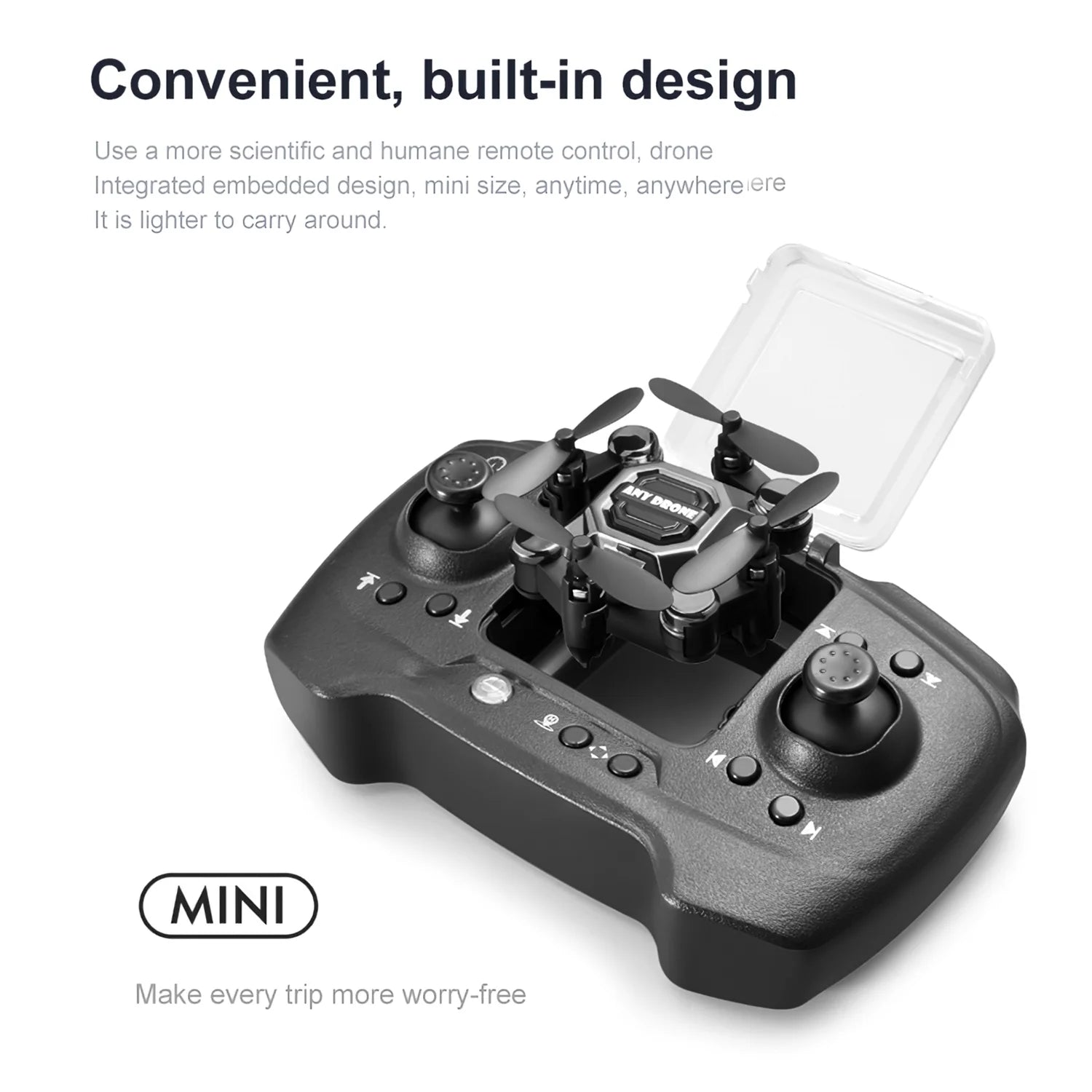 4K Drone with Camera, Foldable Mini Drone for Kid Gift, 4K Portable RC Quadcopter with Altitude Hold 3D Flips and Headless Mode Easy to Fly
